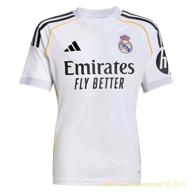 2025-2026 Real Madrid Home Shirt - Elite Soccer (Beckham 23) - Kids...
