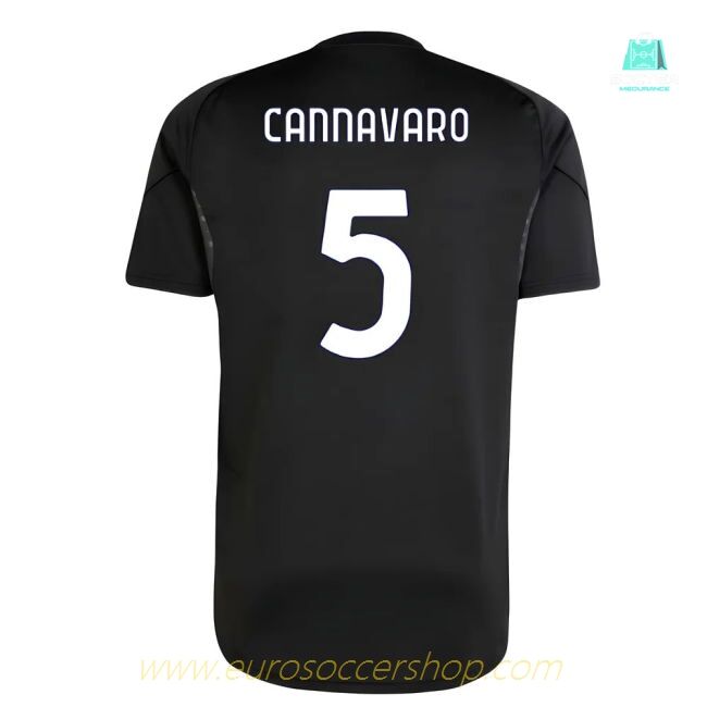 2025-2026 Juventus Training Shirt (Black) (Cannavaro 5)
