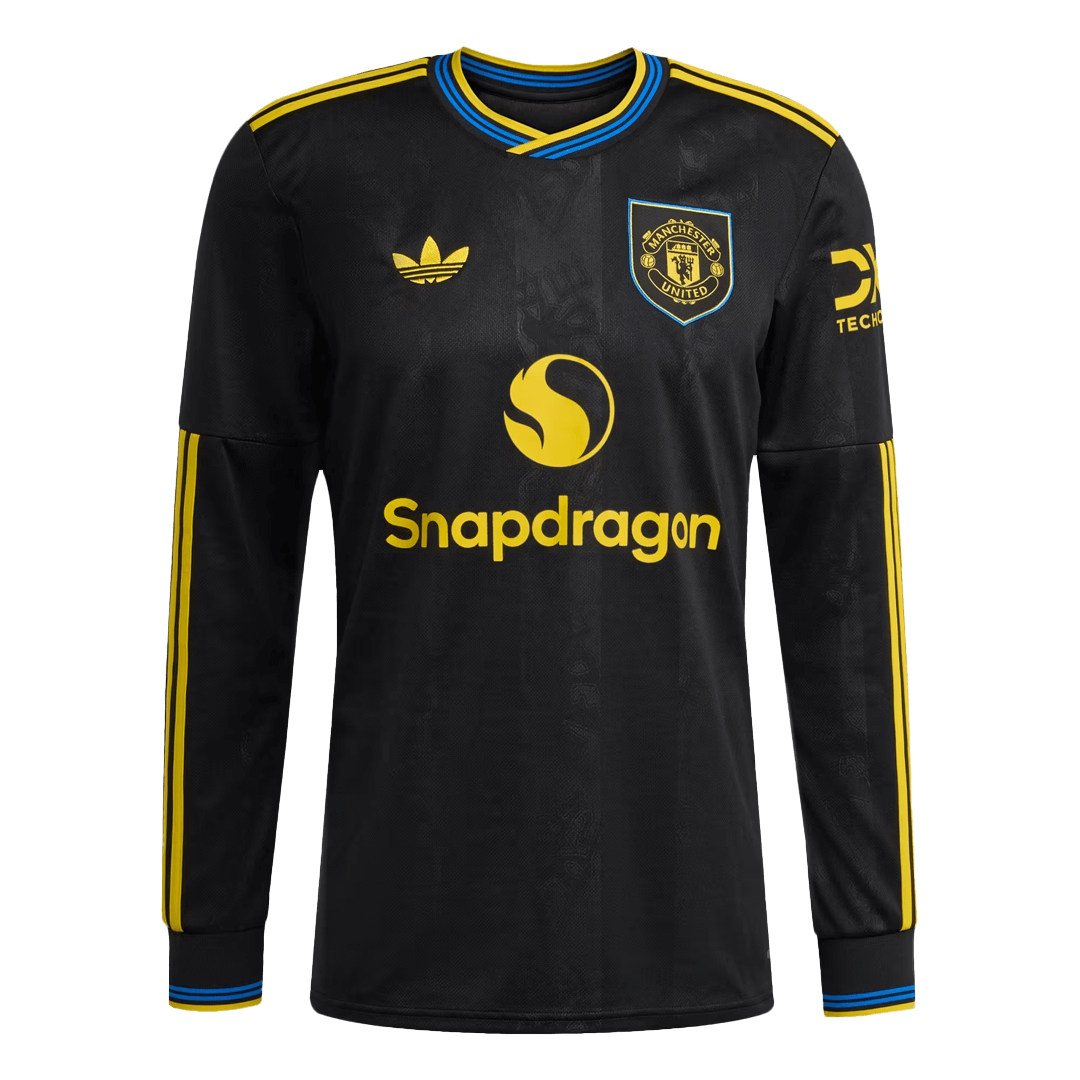 Manchester United Third Away Long Sleeve Soccer Jersey 2025/26