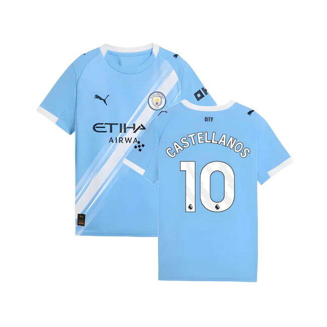 Cost-Effective Man City Castellanos 10 2025-2026 Man City Home Shir...