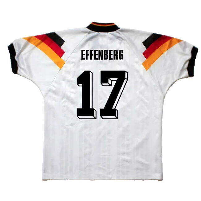 Low Value Germany 1992-93 Home Shirt ((Excellent) L) (Effenberg 17) Slim Fitting
