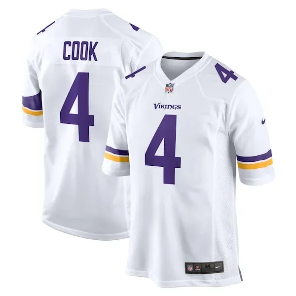 None Dalvin Cook Game Jersey - White | NFL Player Jersey | NFL Footbal
