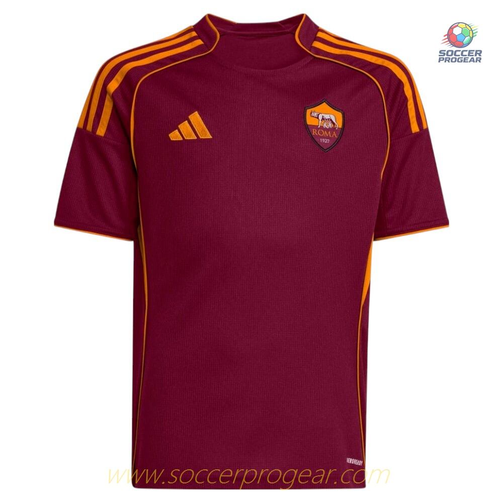 AS Roma Home Youth Jersey Set Team Shirt 2025/26 Collection