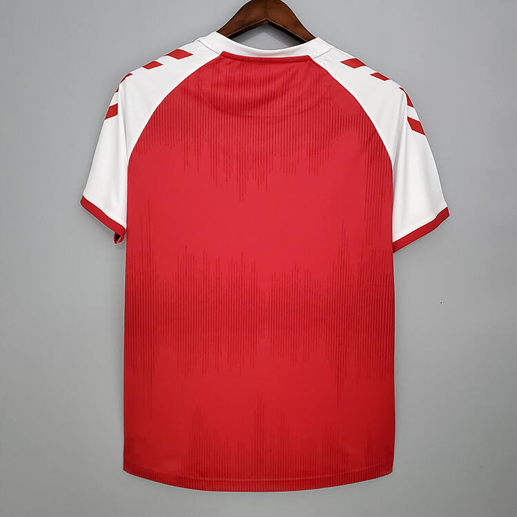 Moisture Wicking Denmark Soccer Shirt Euro 2020 Home Red Soccer Jersey