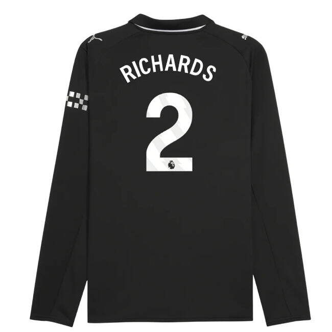 Man City Genuine 2025-2026 Man City Long Sleeve Away Shirt (Richard...