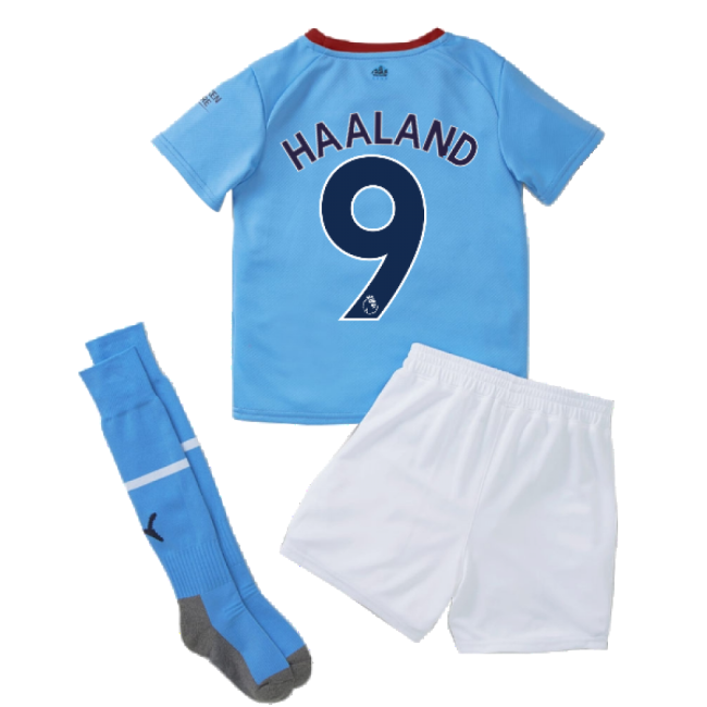Discounted Man City HAALAND 9 2022-2023 Man City Home Mini Kit (HAA...