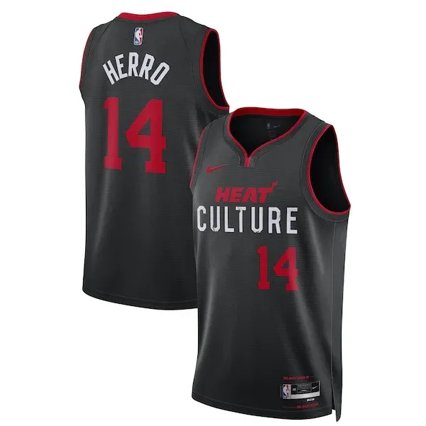 Tyler Herro MIA Pro-Grade Swingman Jersey - Black - Licensed Product