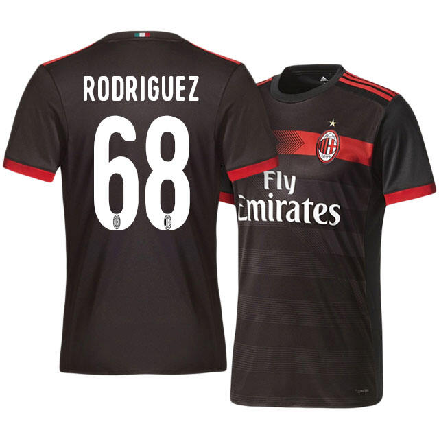 AC Milan Third 201718 Ricardo Rodriguez 68 Soccer Jersey Shirt -