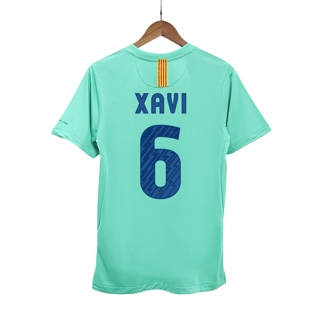 Retro XAVI #6 2010/11 Barcelona Away  Soccer Jersey Authentic Kit