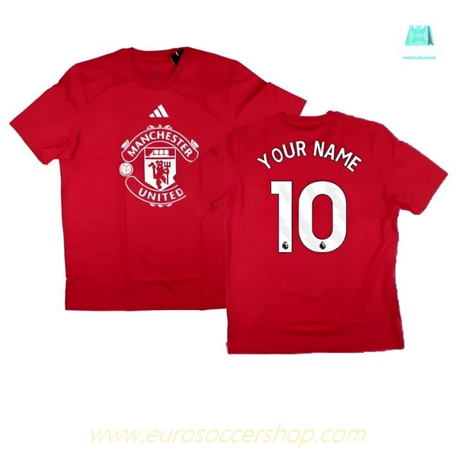 2024-2025 Man Utd DNA Graphic Tee (Red) (Your Name)