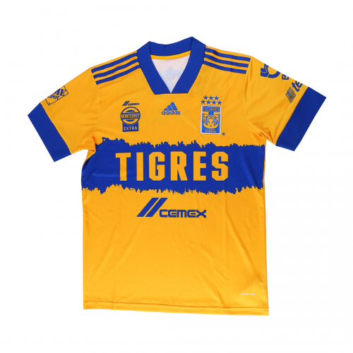 20-21 Tigres UANL Home Yellow Soccer Jersey Shirt - Official Replica