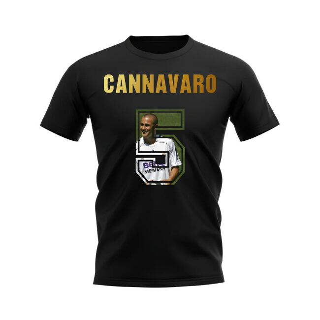 T-Shirt for Fabio Cannavaro Name And Number Real Madrid fans (Men