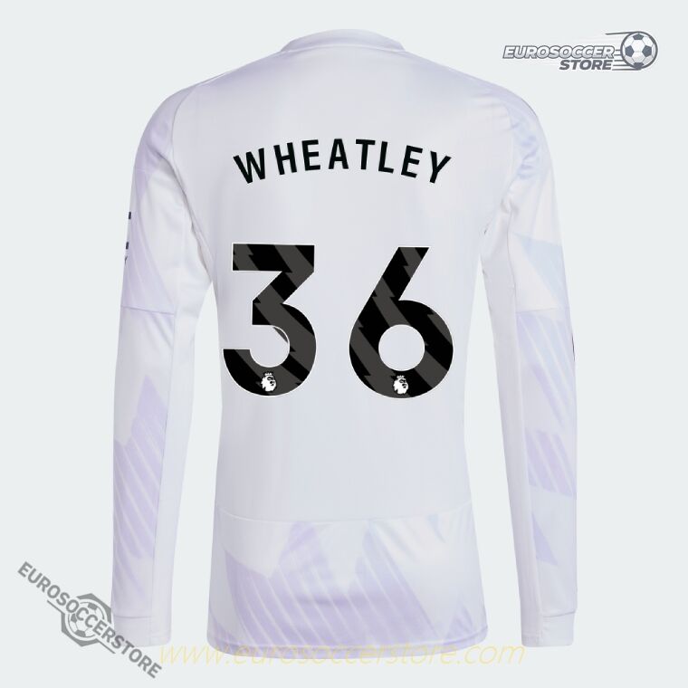 Away Long Sleeve Manchester United WHEATLEY 36 Jersey for the 25-26 Season