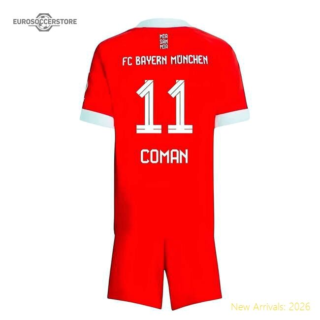 Fan-Favorite 2025-2026 Bayern Munich Home Mini Kit (Coman 11)