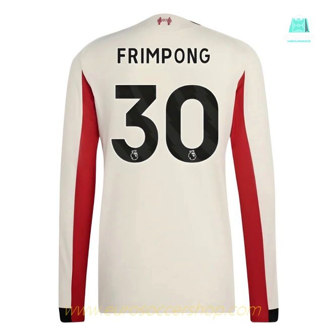 2025-2026 Liverpool Authentic Long Sleeve Away Shirt (Frimpong 30)