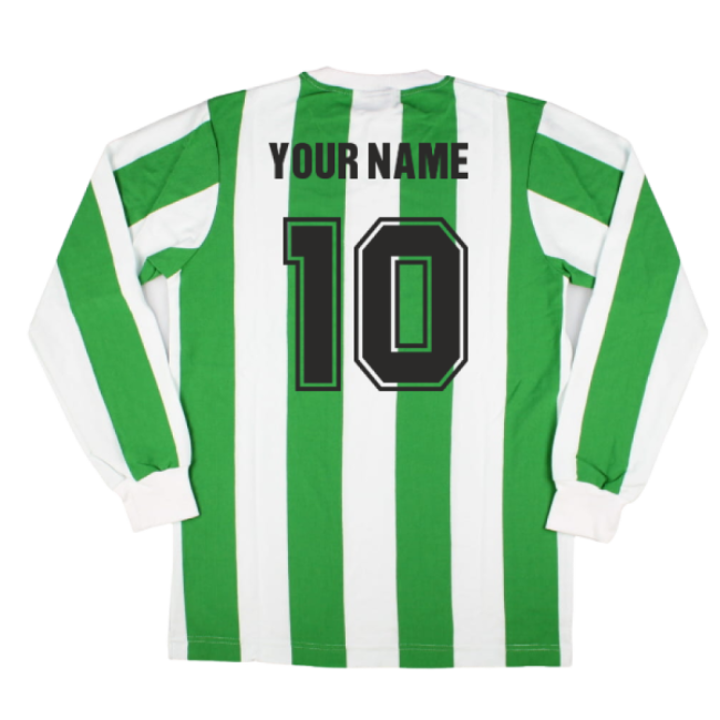 Licensed Real Betis 1960s Retro Football Shirt (Your Name)