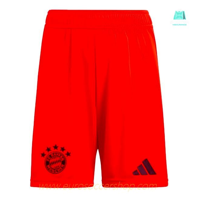 2024-2025 Bayern Munich Home Shorts (Red)