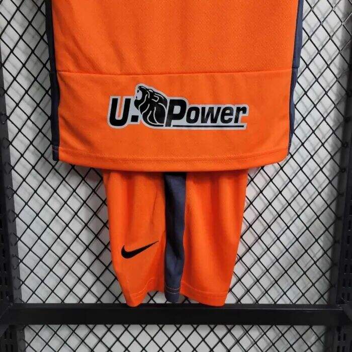 KIDS INTER MILAN 2324 THIRD ORANGE FOOTBALL KITShirtShorts - Official