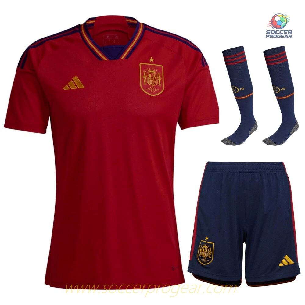 CHILDREN'S SHIRT SPAIN HOME WORLD CUP 2022