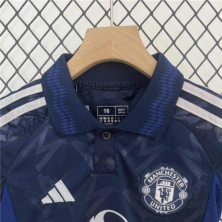 Kids Manchester United 2425 Away Soccer Kit ShirtShorts - Official
