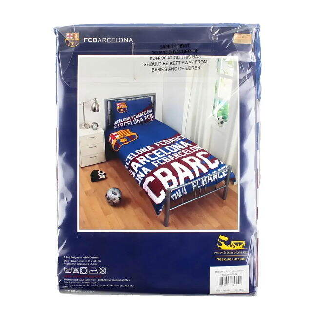Barcelona Single Duvet Cover Jersey Jersey - Match - New- FanLove