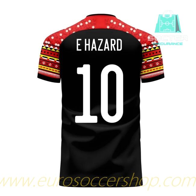2025-26 Collection Belgium Away Jersey Genuine Design Concept (E HAZARD 10)