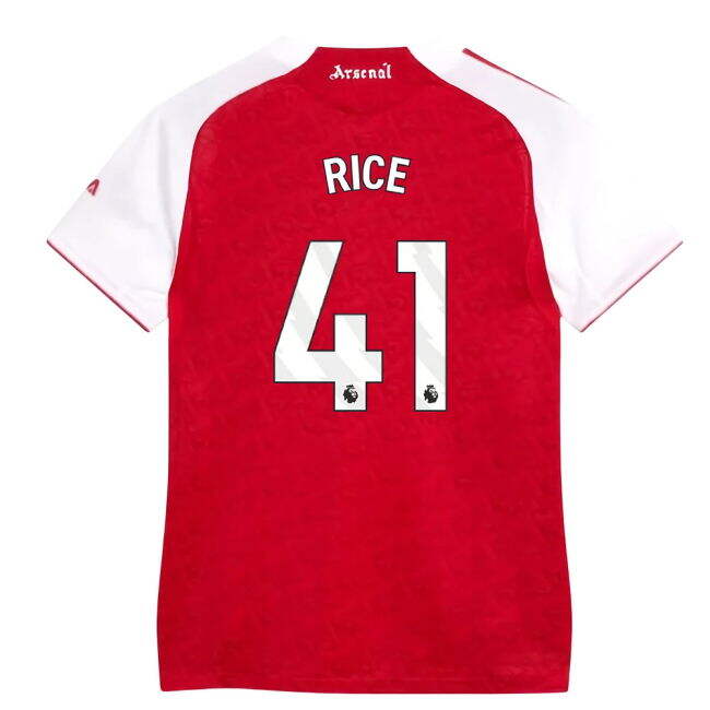 Fan Gear Arsenal Arsenal Authentic Home Shirt Womens Rice #41 Offi...
