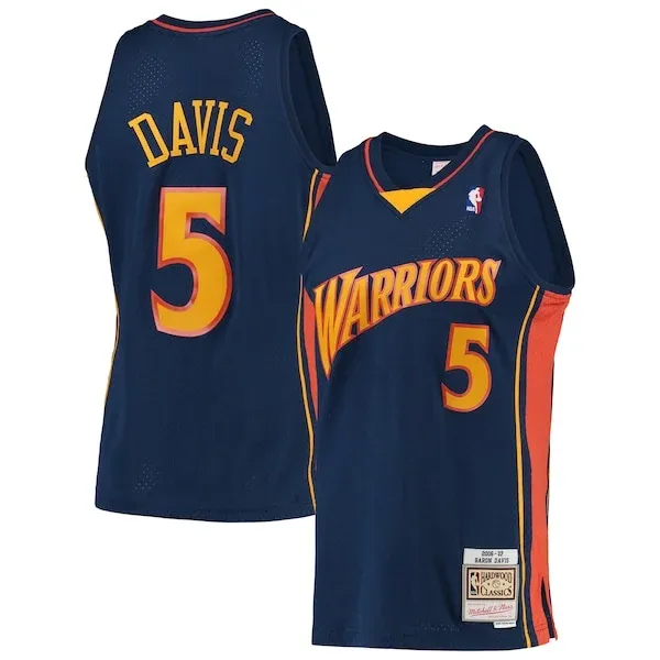 Baron Davis GSW Swingman Jersey - premium player-jersey - Navy