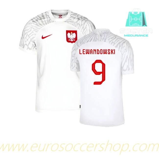 2022-2023 Authentic Poland Home Kit (Lewandowski 9)