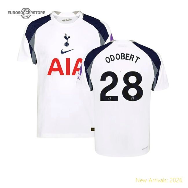 Premium 2025-2026 Spurs Hotspur Authentic Home Shirt (odobert 28)