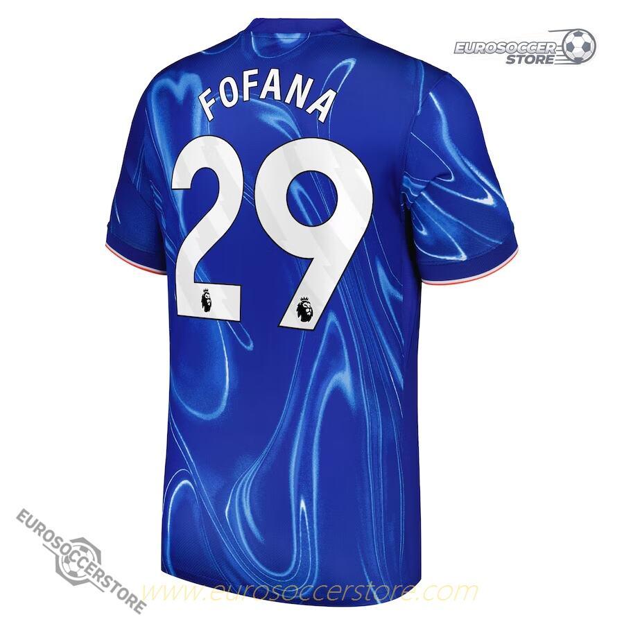 Chelsea's Home Jersey for the 24-25 season, featuring Fofana with the number 29.