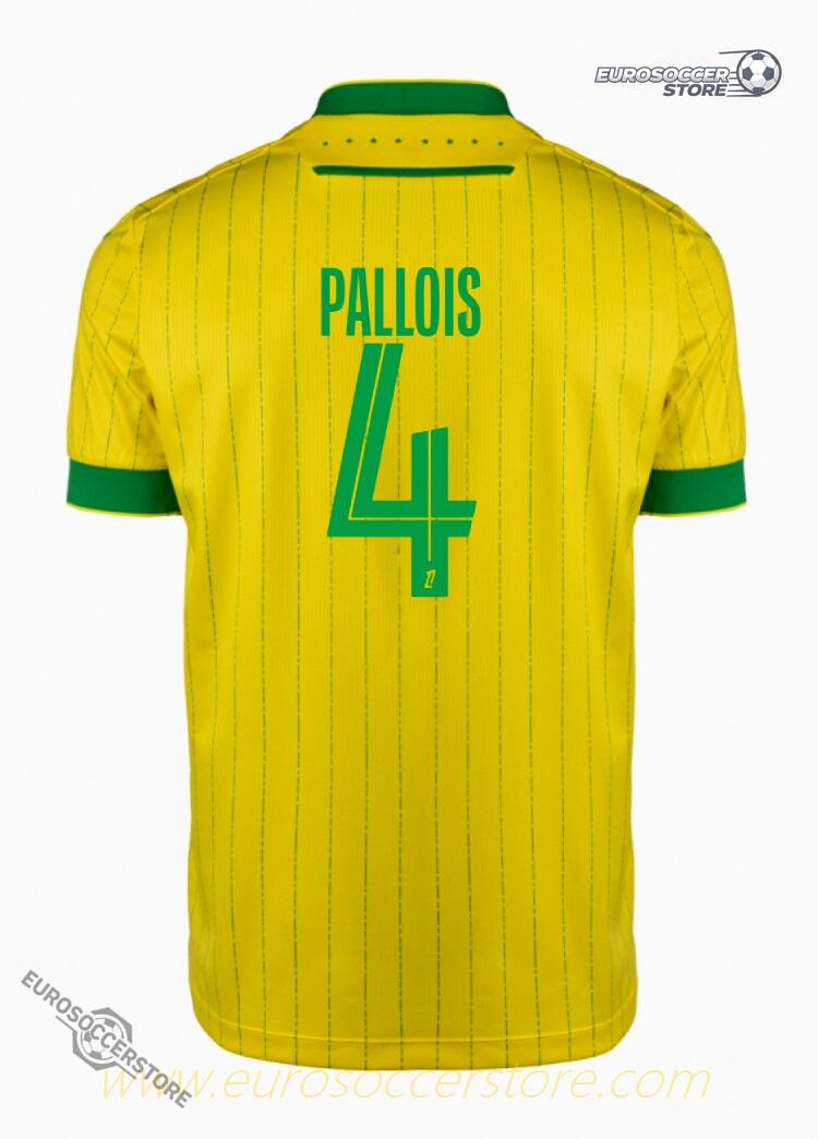 FC Nantes 25-26 Season Home PALLOIS 4 Football Jersey