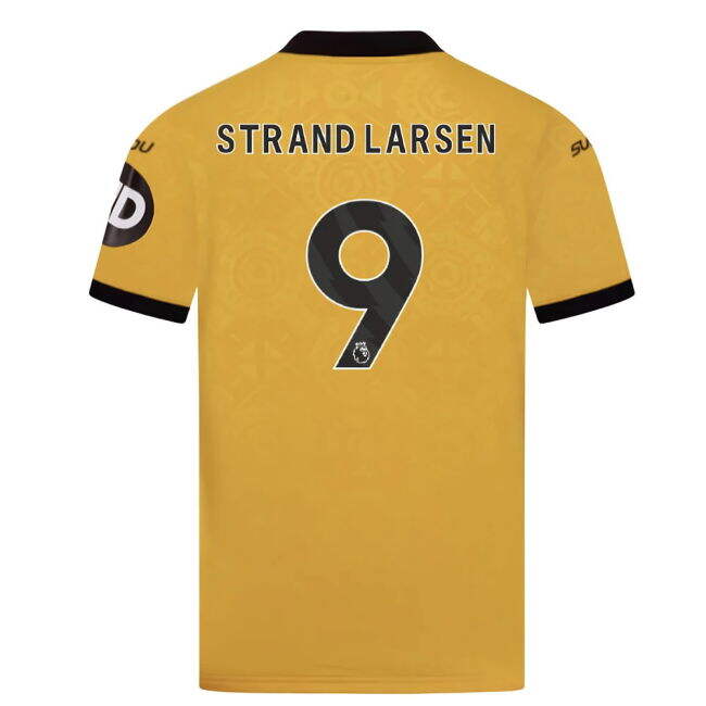 Original 2025-2026 Wolves EPL Home Kit (Strand Larsen 9) (Kids)