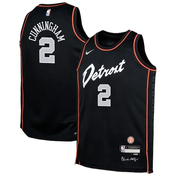 Cade Cunningham DET Swingman Jersey - high-quality trendy - Black