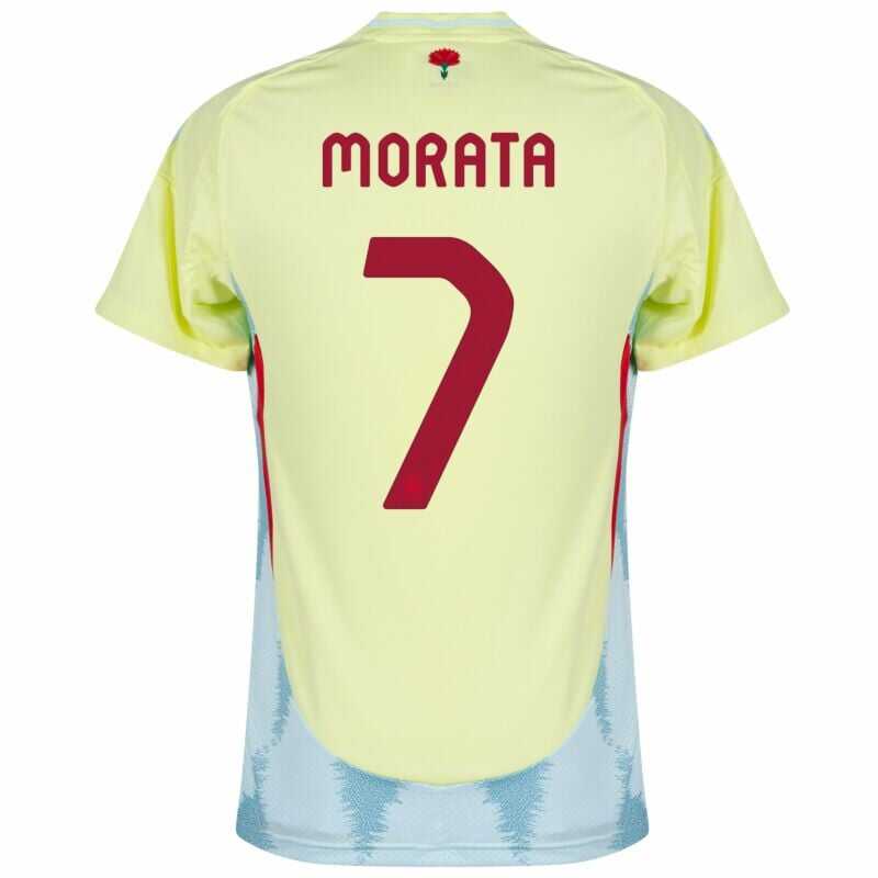 Spain Away Football Soccer Shirt 2024-25 Edition Morata