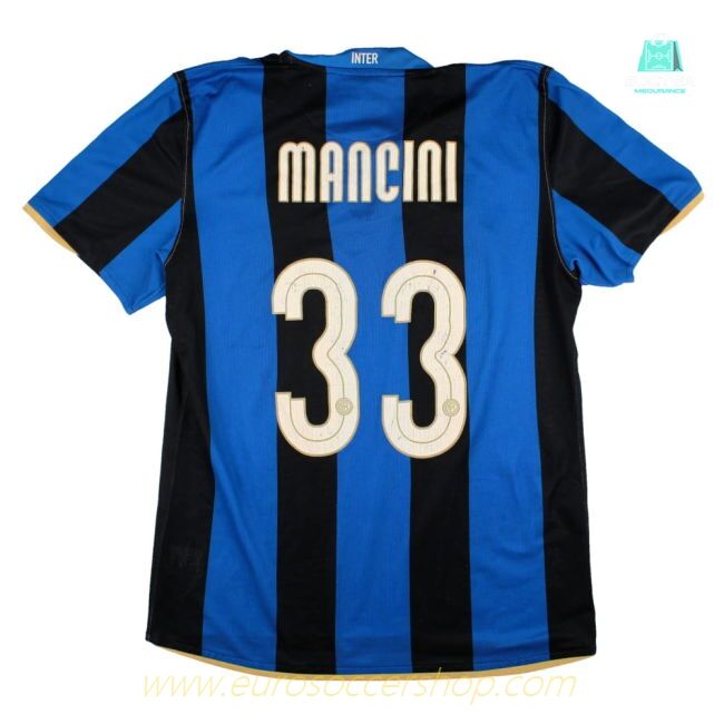 Inter Milan 2008-09 Home Shirt (XL) Mancini #33 (Good)