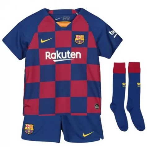 Kids Barcelona 201920 Home Soccer Kit ShirtShorts - Official Replica
