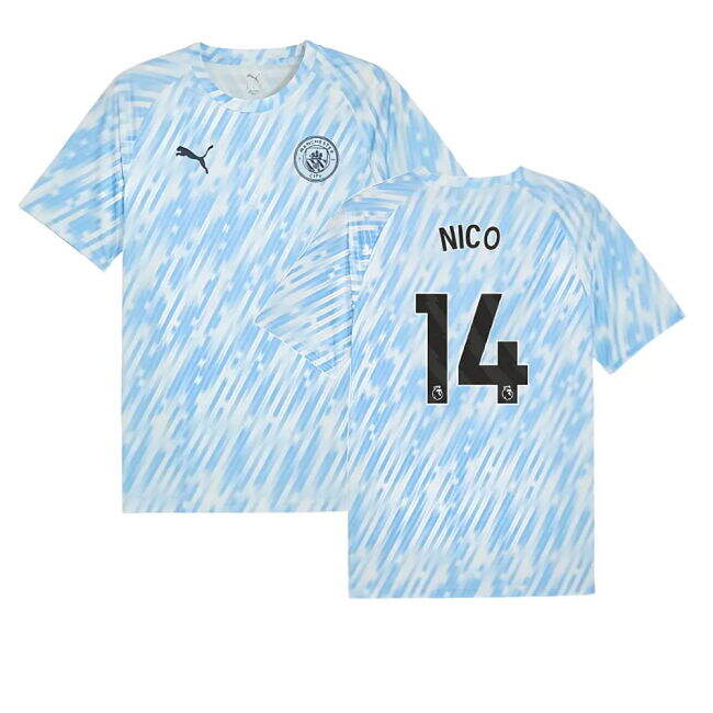 Nico 14 Latest Man City Home Team Kit 2025-2026