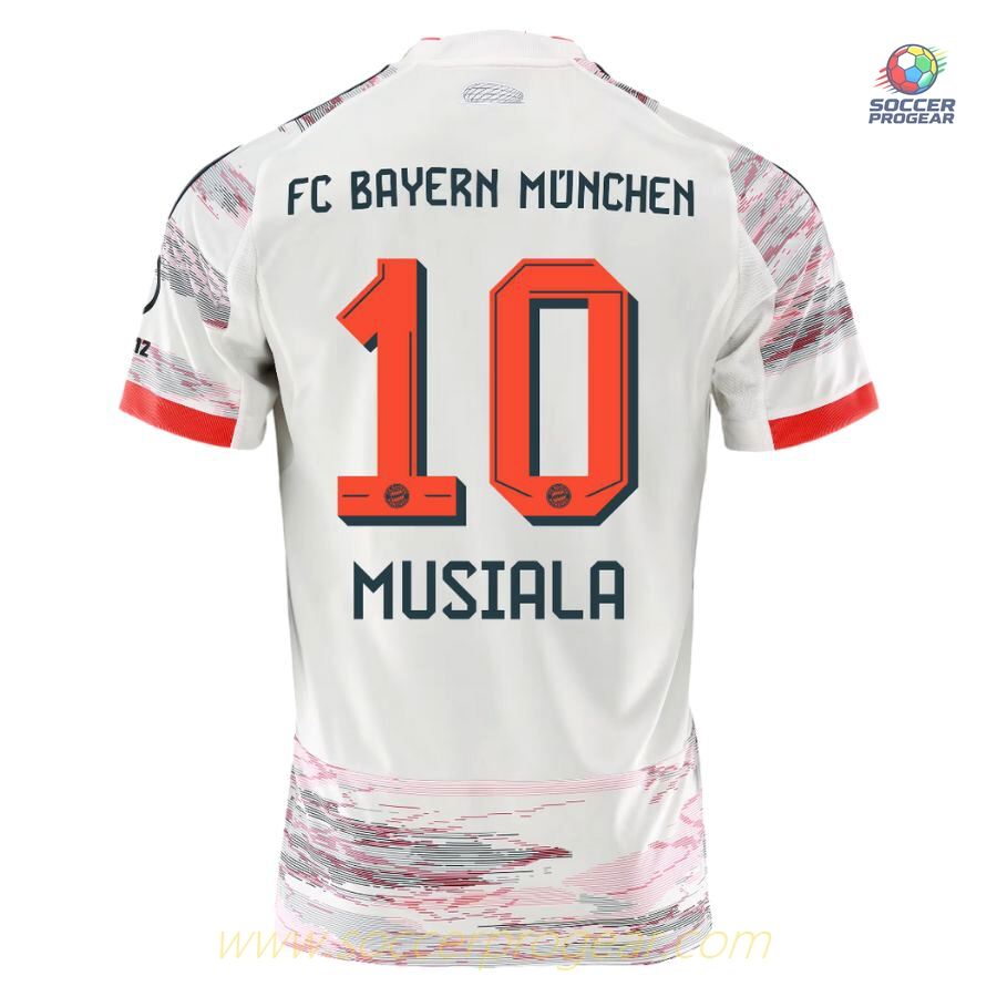 Bayern Munich Away Team Football Shirt 2025/26 Collection Musiala
