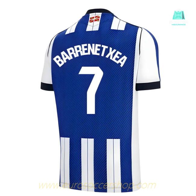 2025-2026 Real Sociedad Home Shirt (Barrenetxea 7)