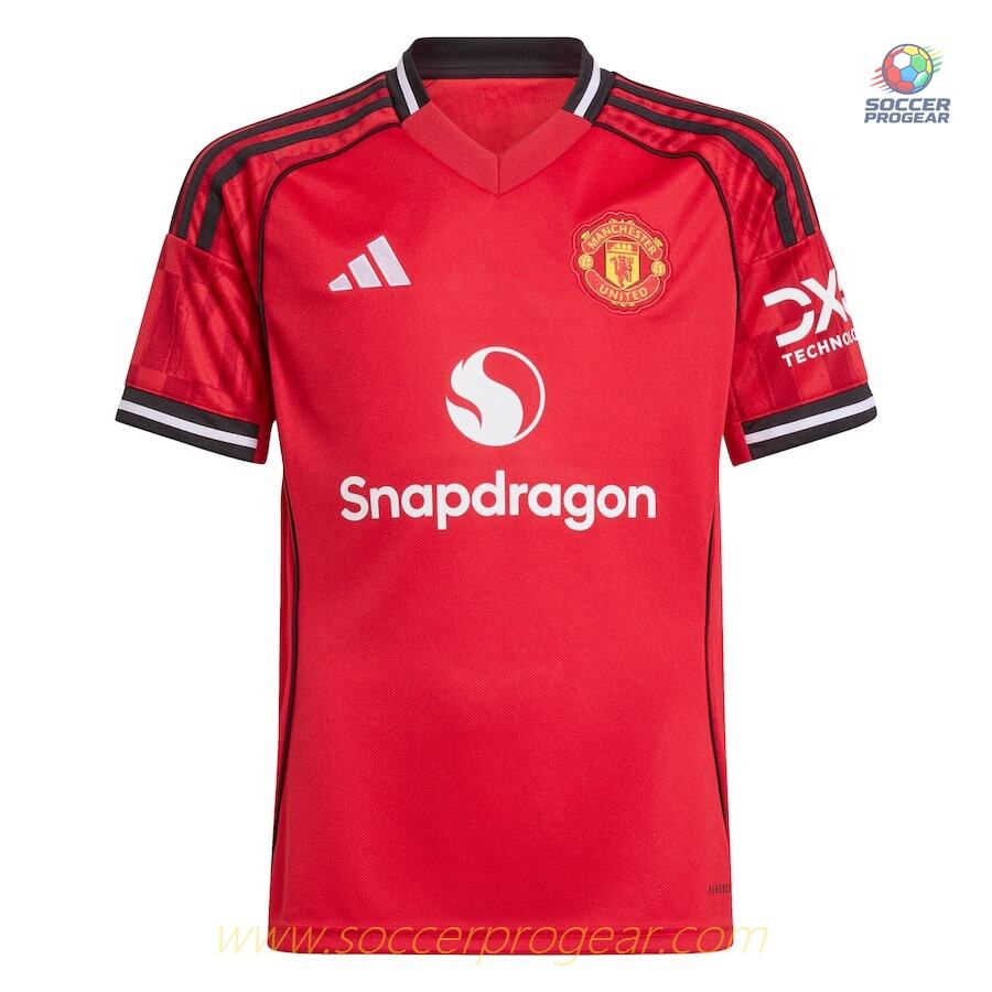 Manchester United Home Child Kit Shirt 2025/26 Collection