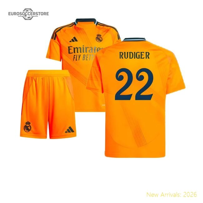 2024-2025 Real Madrid Away Youth Kit (rudiger 22) - Affordable