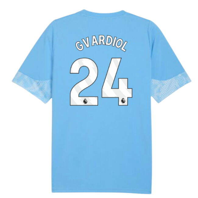 Official Football Man City Training Jersey Light Blue Gvardiol #24...