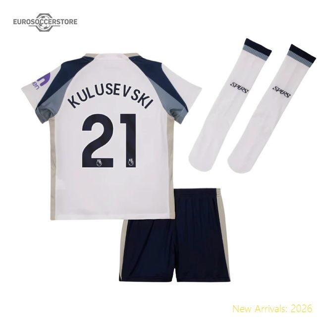 First-class 2025-2026 Spurs Home Little Kids Mini Kit (kulusevski 21)