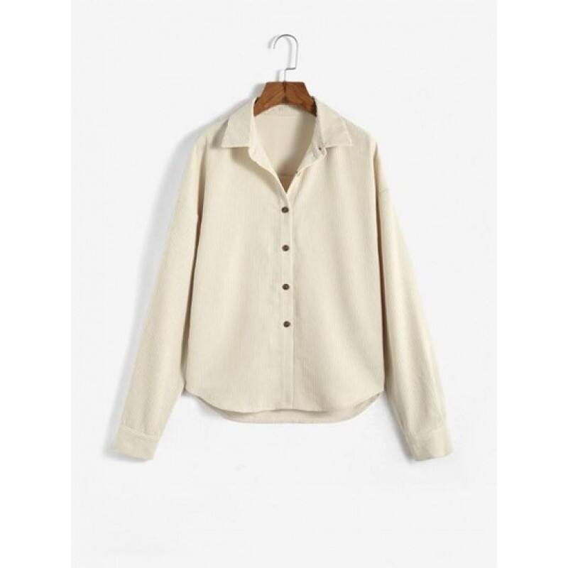 Corduroy Drop Shoulder Shirt OX1526