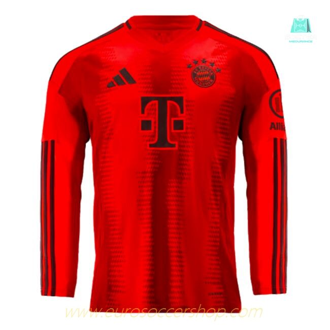 2024-2025 Bayern Munich Long Sleeve Home Shirt (Kane 9)
