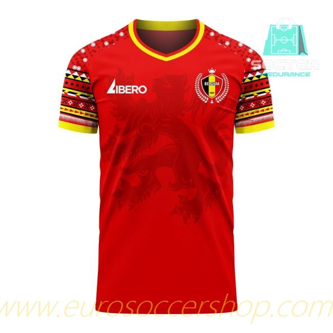 International 2025-2026 Season Belgium Home Football Shirt Libero (COURTOIS 1)
