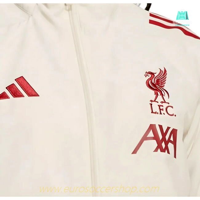 2025-2026 Liverpool Presentation Jacket (White) - Kids