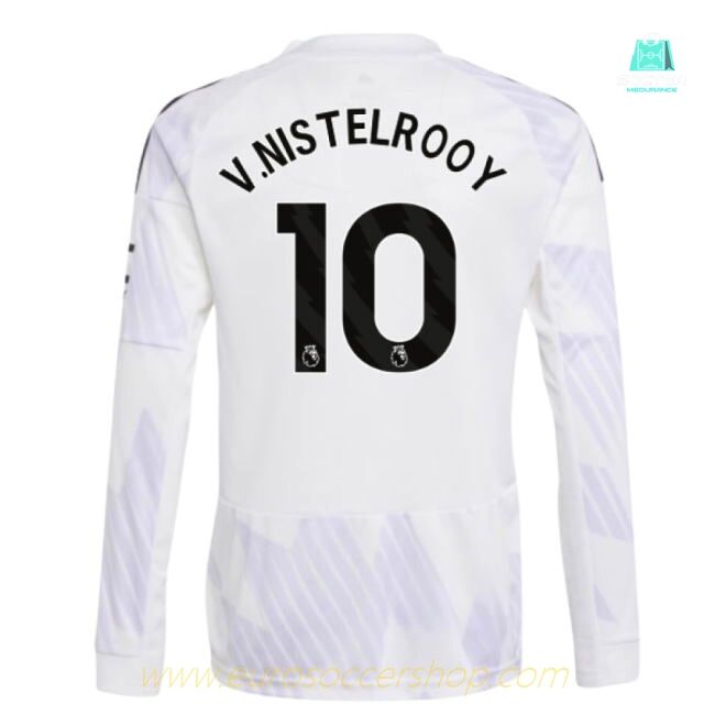 2025-2026 Man Utd Long Sleeve Away Shirt (Kids) (V.Nistelrooy 10)