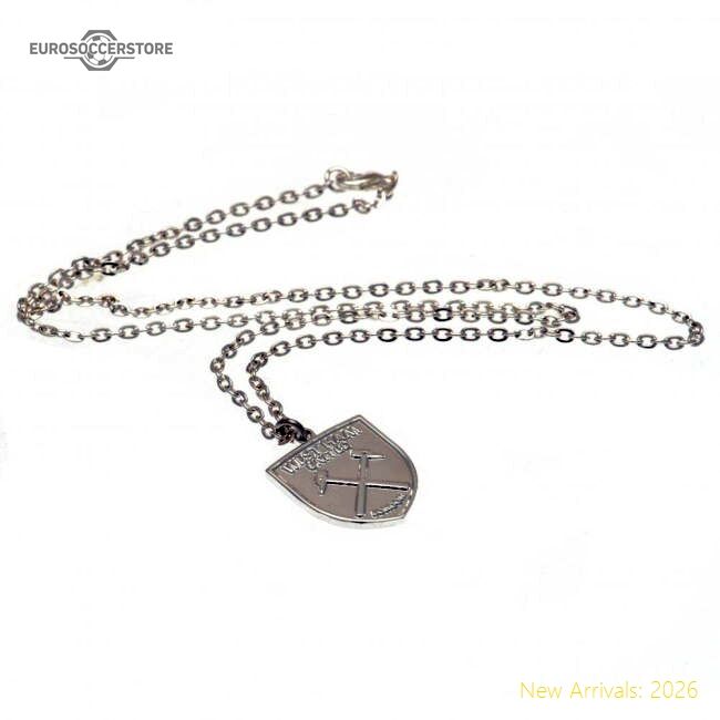 West Ham United Fc Silver Plated Pendant  Chain Xl - Reasonable Price